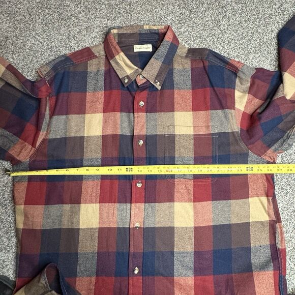 Cabela's HOBBS CREEK Plaid Flannel Shirt Autumn Check Long Sleeve Men Size XL - Picture 4 of 12